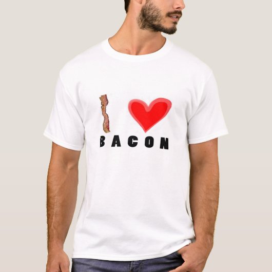 I Love Bacon T-Shirt (Voorkant)