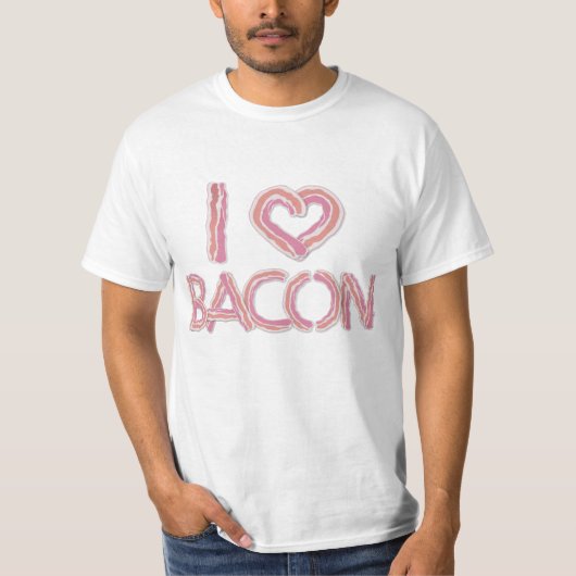 I Love Bacon T-shirt (Voorkant)