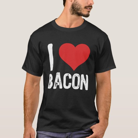 I Love Bacon T-shirt (Voorkant)