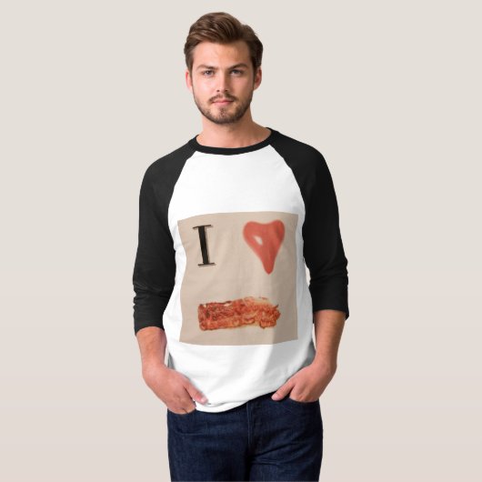 I Love Bacon T-shirt (Voorkant volledig)