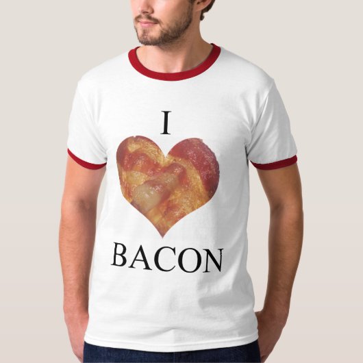I Love Bacon T-shirt (Voorkant)