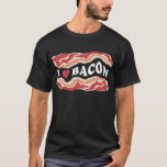 I Love Bacon T-shirt<br><div class="desc">We houden allemaal van bacon.</div>