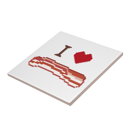 I Love Bacon Tegeltje (Zijkant)