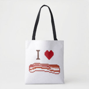 I Love Bacon Tote Bag