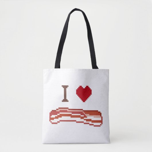 I Love Bacon Tote Bag (Voorkant)