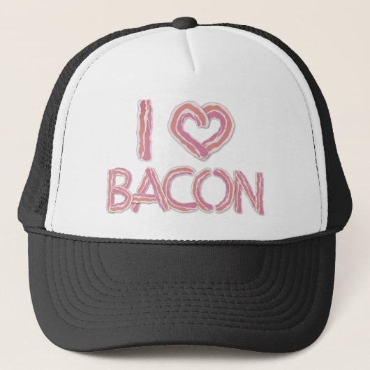 I Love Bacon Trucker Pet (Voorkant)