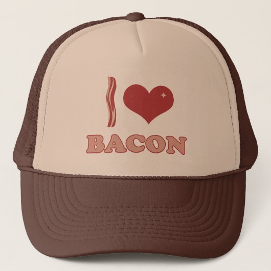 I Love Bacon Trucker Pet (Voorkant)