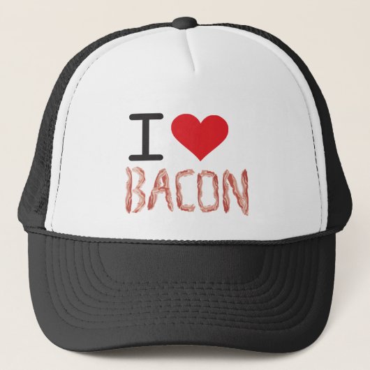 I Love Bacon Trucker Pet (Voorkant)