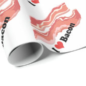 I Love Bacon Wrapping Paper Cadeaupapier (Rol Hoek)