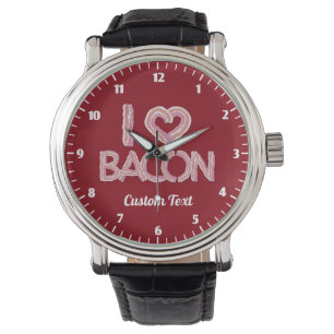 I Love Bacon Wrist Watch Horloge
