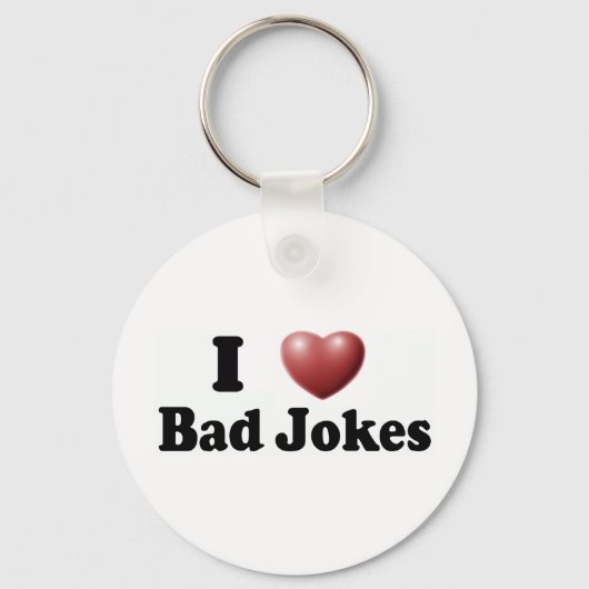 I Love Bad Jokes Sleutelhanger (Voorkant)