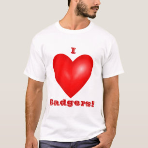 I Love Badgers Unisex T-shirt