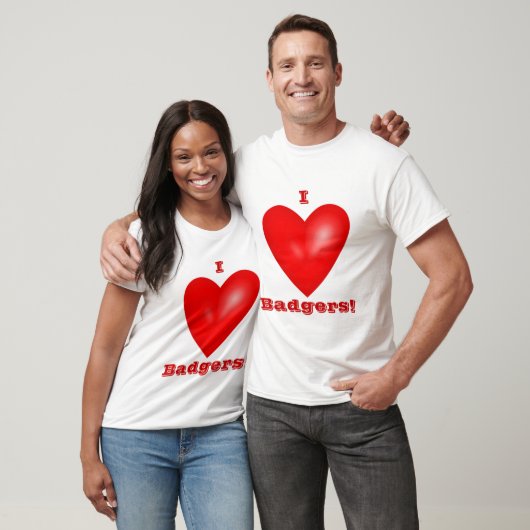 I Love Badgers Unisex T-shirt (Unisex)