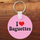I Love Baguettes Sleutelhanger (Voorkant)