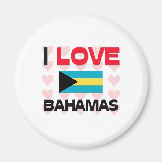 I Love Bahamas Magneet (Voorkant)