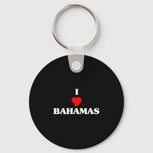 I Love Bahamas Sleutelhanger (Voorkant)