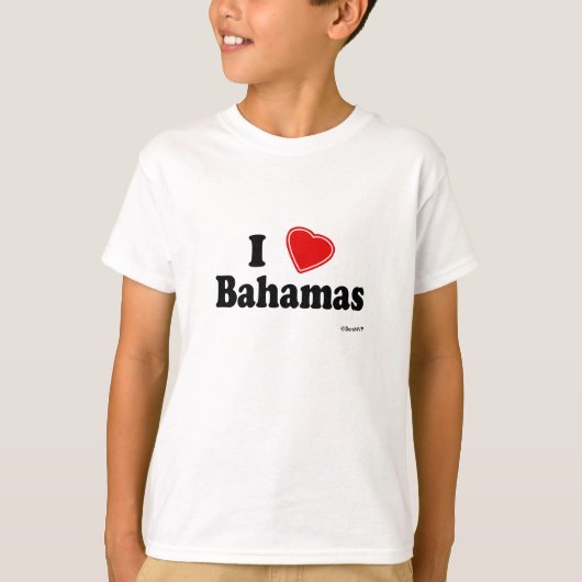 I Love Bahamas T-shirt (Voorkant)