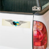 I Love Bahamas-wings Bumpersticker (Op Truck)