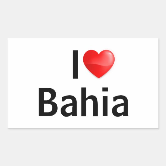 I love Bahia Rechthoekige Sticker (Voorkant)