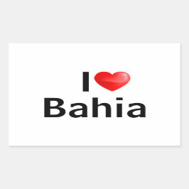 I love Bahia Rechthoekige Sticker