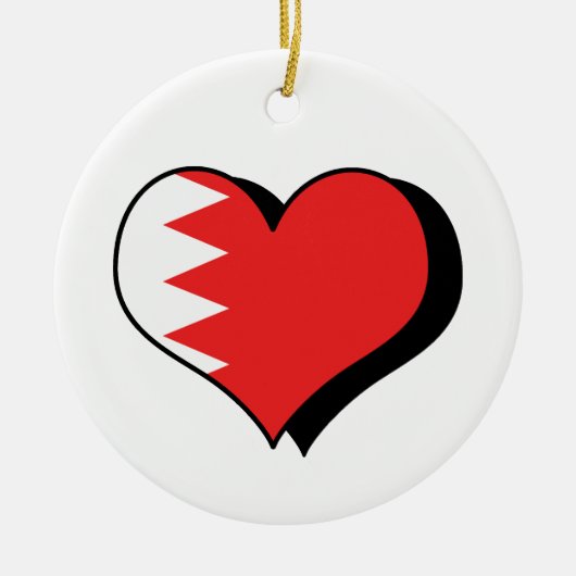 I Love Bahrain Ornament (Voorkant)