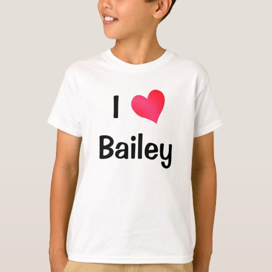 I Love Bailey T-shirt (Voorkant)
