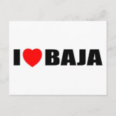 I Love Baja Briefkaart (Voorkant)