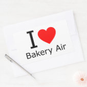 I Love Bakery Air Rechthoekige Sticker (Envelop)