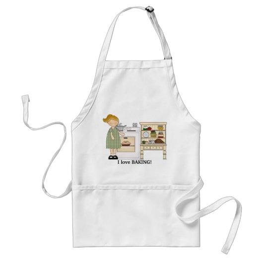 I Love Baking apron Standaard Schort (Voorkant)