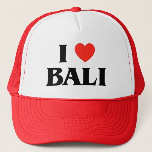 I Love Bali Trucker Pet (Voorkant)