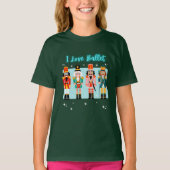 I Love Ballet Nutcrackers Kind Basic T-shirt (Voorkant)