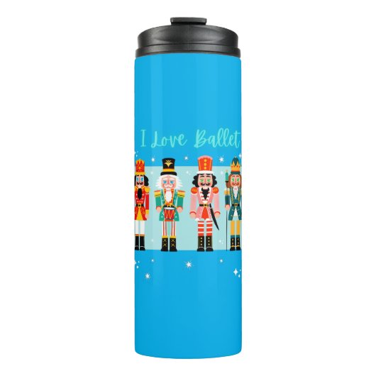 I Love Ballet Nutcrackers Thermal Tumbler Thermosbeker (Voorkant)
