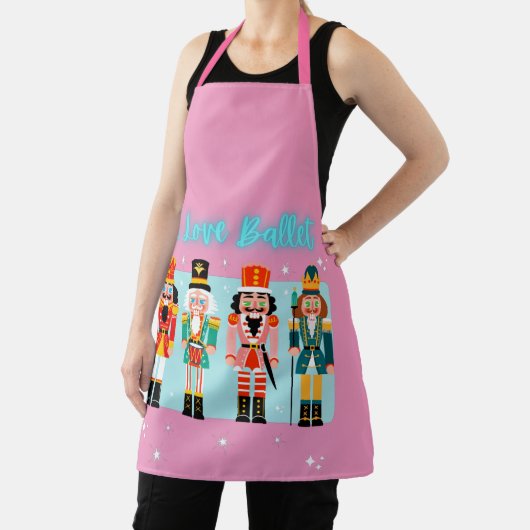 I Love Ballet Nutkrakers Apron Schort (Insitu)
