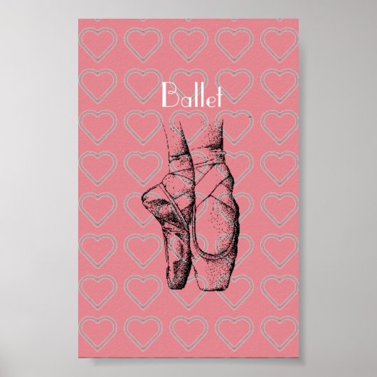 I Love Ballet Poster (Voorkant)