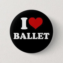 I Love Ballet Ronde Button 5,7 Cm