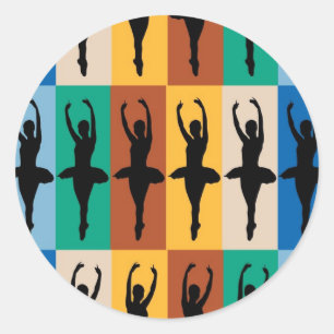 I Love Ballet Ronde Sticker
