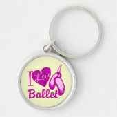 I Love Ballet Sleutelhanger (Voorkant)
