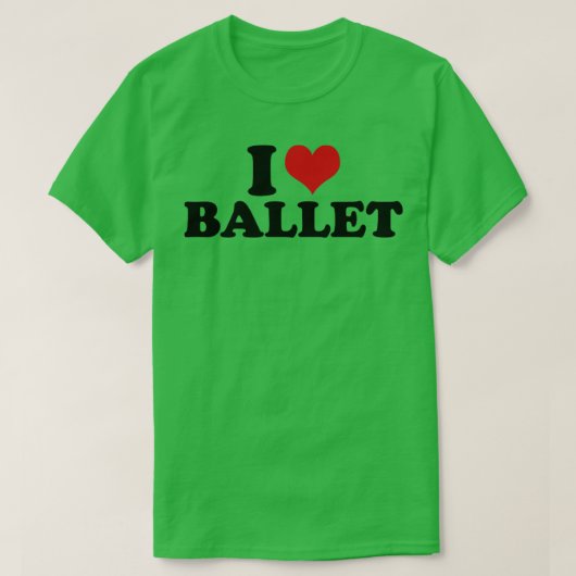 I Love Ballet T-shirt (Design voorkant)