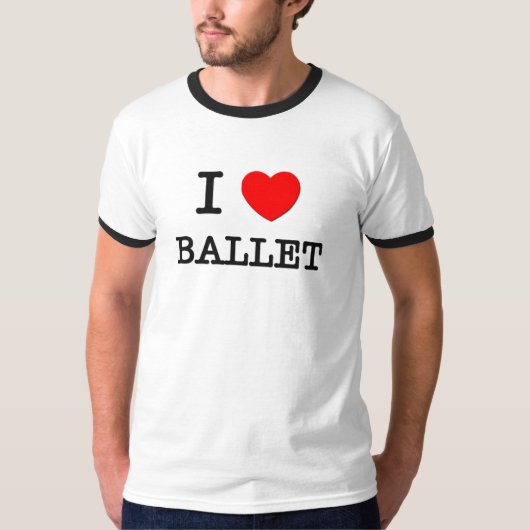 I Love Ballet T-shirt (Voorkant)
