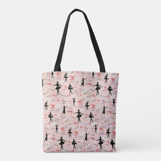 I Love Ballet Tote Bag (Achterkant)