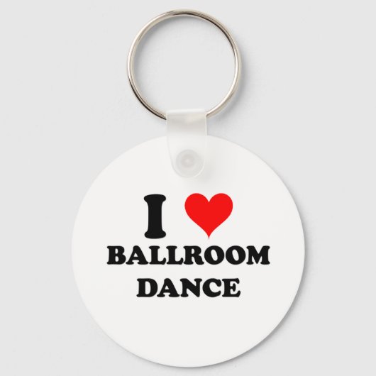 I Love Ballroom Dance Sleutelhanger (Voorkant)