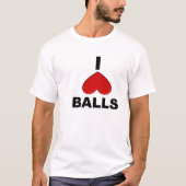 I Love Balls T-shirt (Voorkant)