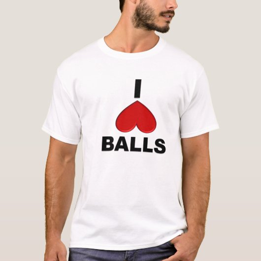 I Love Balls T-shirt (Voorkant)