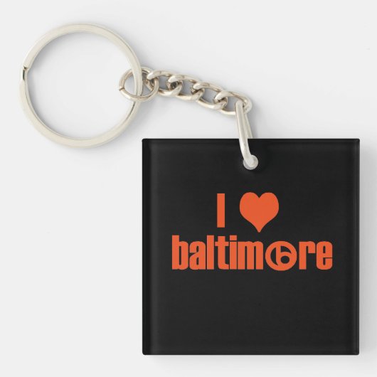 I Love Baltimore Sleutelhanger (Voorkant)