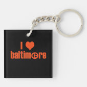 I Love Baltimore Sleutelhanger (Achterkant)