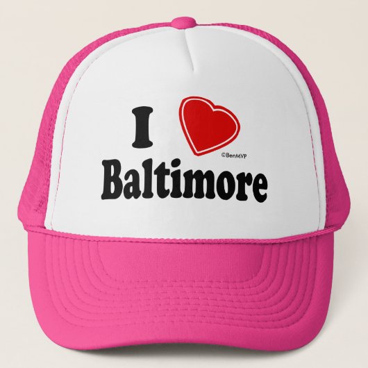 I Love Baltimore Trucker Pet (Voorkant)