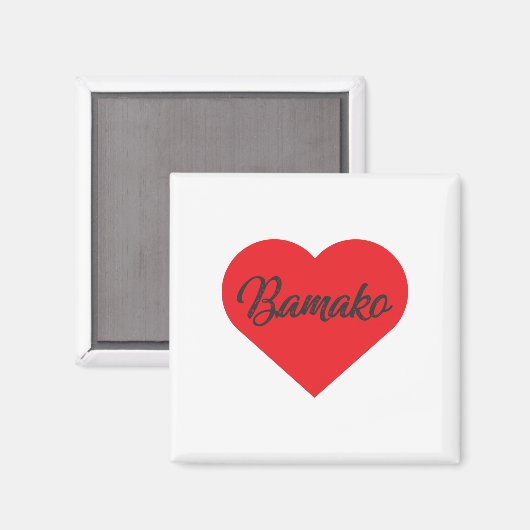 I Love Bamako - Mali Magneet (Voorkant / Achterkant)