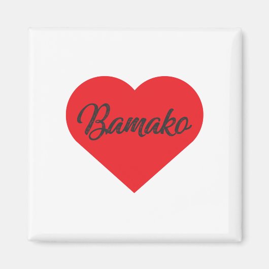 I Love Bamako - Mali Magneet (Voorkant)