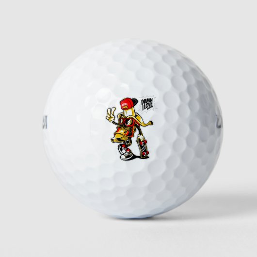 I Love Banana Rebel Golfballen (Voorkant)