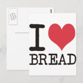 I Love Bananas - Apples - Brood Producten & Design Briefkaart (Voorkant / Achterkant)